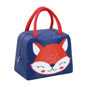 Cartoon Fox Animal Print Bento Insulated Lunch Bag